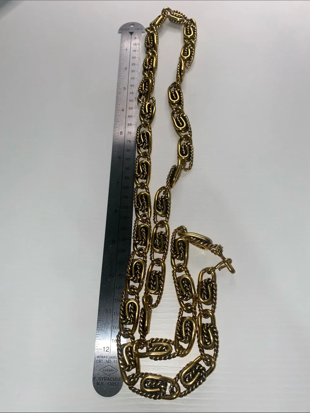 Gold-Tone Rope Link Chain Belt - Picture 2 of 3